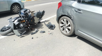 ACUM! Accident cu MOTOCICLIST în Pitești!