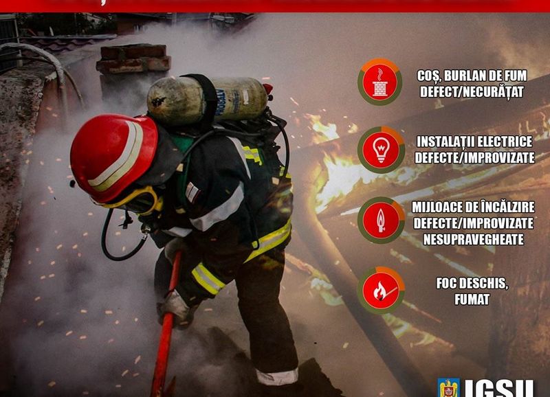 Atenție la utilizarea sobelor și a coșurilor de fum