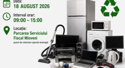 La Mioveni va fi organizată o campanie de colectare a deșeurilor electrice și electronice!