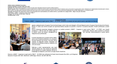 Proiectul „CONECT – Cooperare și suport pentru TINEri!” – ID 337967, prezentat ca exemplu de bune practici pentru specialiștii din Polonia