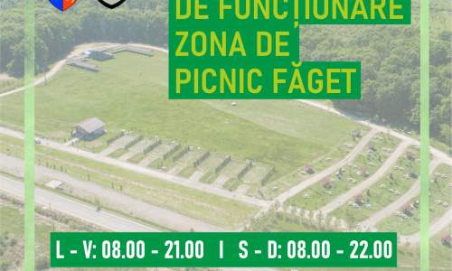 Program nou pentru zona de picnic Făget