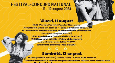 Începe Festivalul Naţional de Folclor de la Mioveni