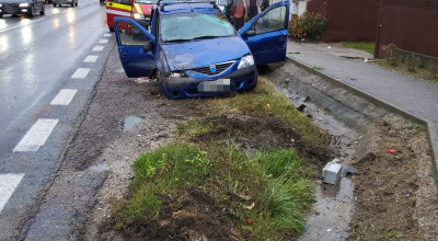 Accident în Argeș! A ajuns cu mașina în șanț