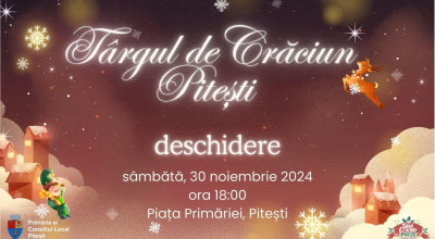 Sâmbătă începe o nouă ediție a Târgului de Crăciun la Pitești