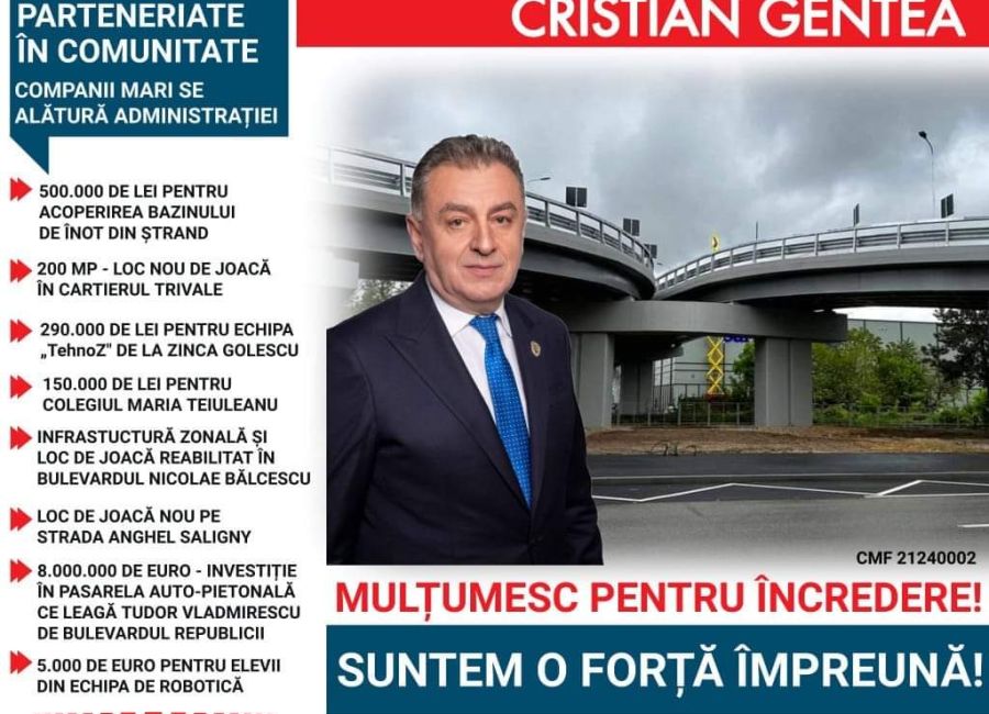 Cristian Gentea:"Companii mari se alătură administrației"