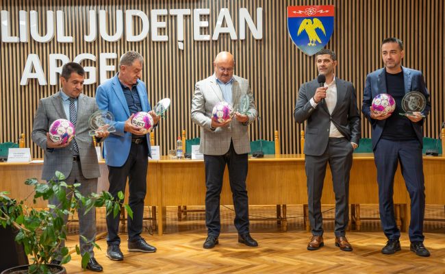 Ion Mînzînă, Cristian Gentea și Dani Coman au anunțat un proiect major pentru școala de fotbal din Pitești:  Consiliul Județean va investi puternic în Centrul de Copii și Juniori