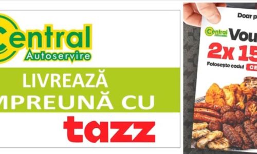 Comandă prin TAZZ la Central! REDUCERI 40% + VOUCHER 15 lei