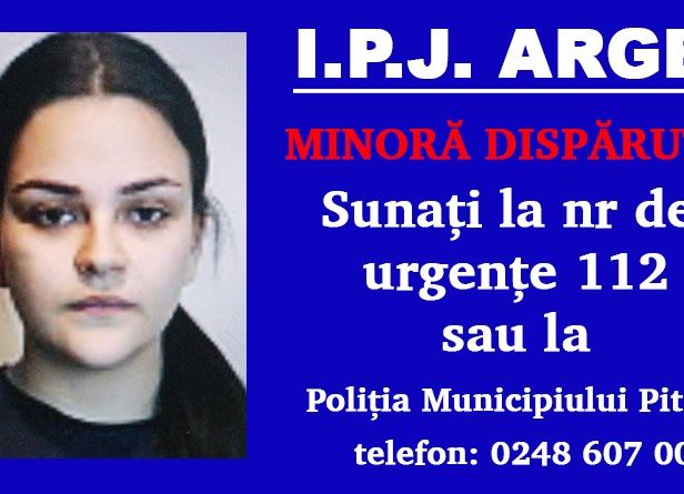 ALERTĂ! O minoră din Piteşti a DISPĂRUT de acasă