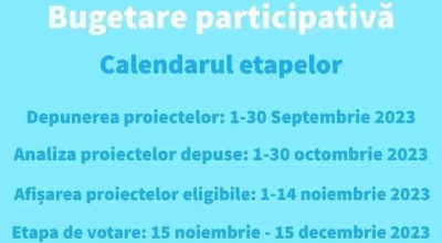 O nouă etapă a bugetării participative, ediția a III-a, la Pitești