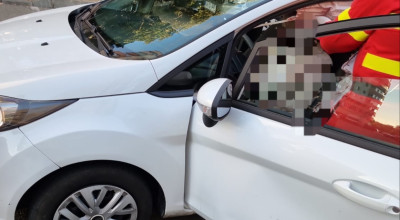 Accident în Pitești! O femeie a rămas ÎNCARCERATĂ