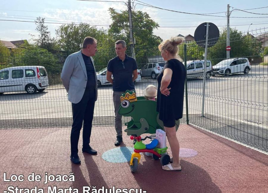 Primarul Cristian Gentea, investiţii pentru viitor! Două noi locuri de joacă MODERNE