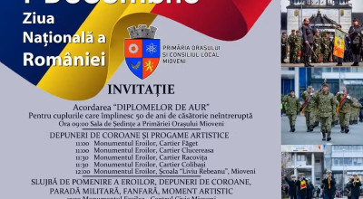 Ziua Națională, sărbătorită la Mioveni!