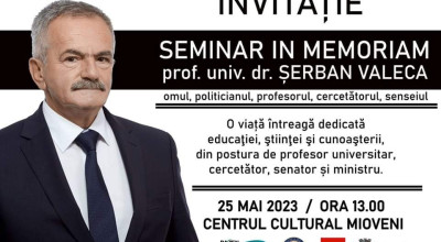 La Centrul Cultural Mioveni, seminar dedicat lui Șerban Valeca