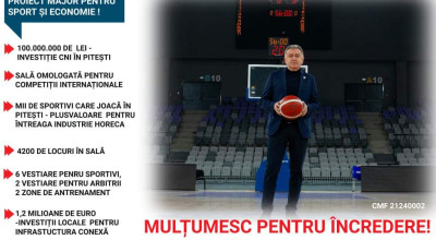 Pitești Arena a devenit perla sportului argeșean