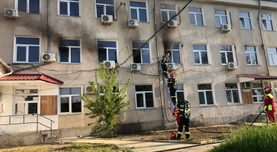 Incendiu la sediul unei instituții importante din Argeș