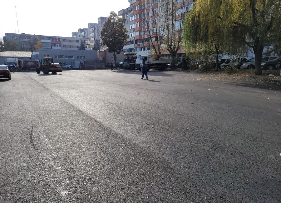 Lucrări finalizate privind amenajarea unei parcări în Prundu