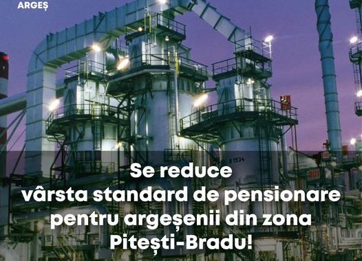 Se reduce vârsta standard de pensionare pentru argeșenii din zona Pitești-Bradu!