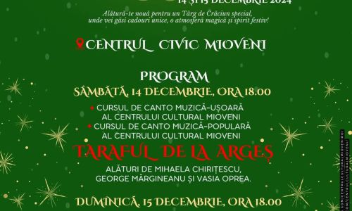 La Mioveni va avea loc o nouă ediție a Târgului de Crăciun