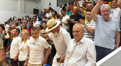 Susținută de primarul Ion Georgescu, România a BĂTUT Spania, la Mioveni