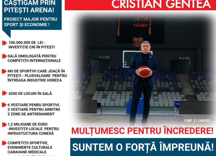 Pitești Arena a devenit perla sportului argeșean