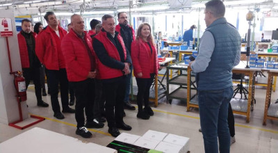 Echipa PSD Argeș, la Mechrom Mărăcineni. Ne mândrim cu liderii mondiali în producția de componente pentru biciclete!