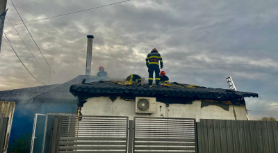 ACUM! Incendiu URIAȘ în Argeș