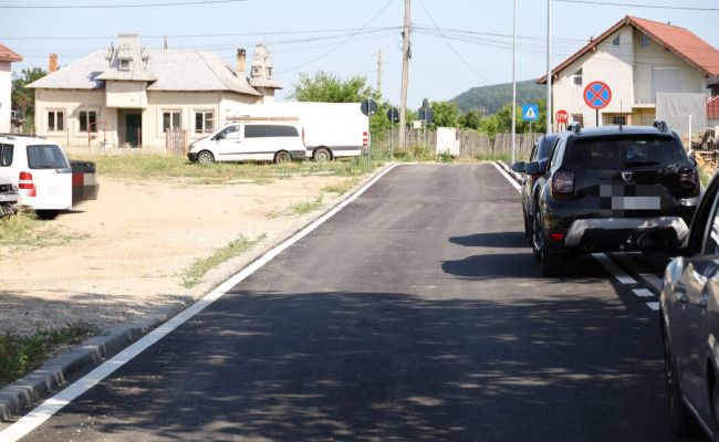 Lucrări finalizate pe o stradă importantă din Pitești