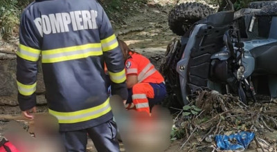 Accident MORTAL în Argeș! S-a răsturnat cu ATV-ul și a MURIT