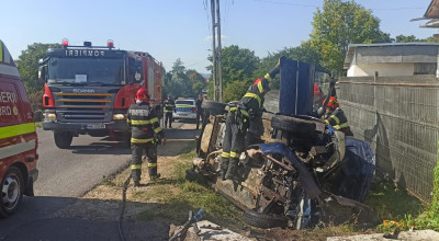 ACUM! Accident în Argeș! Un bărbat a fost RĂNIT