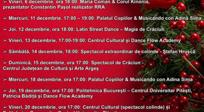 Seri magice la Pitești! Târgul de Crăciun aduce nenumărate surprize!