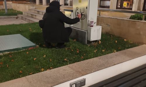 Act de VANDALISM în centrul Piteştiului