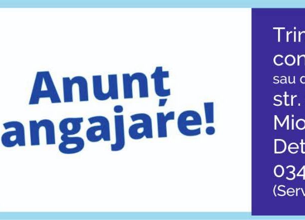 Servicii Edilitare pentru Comunitate Mioveni ANGAJEAZĂ