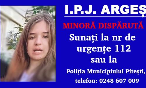 ALERTĂ în Pitești! O MINORĂ a dispărut de acasă