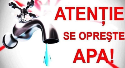 Se opreşte furnizarea apei potabile într-o comună din Argeş