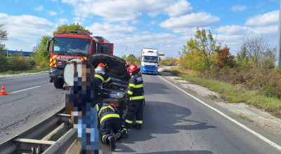 ACUM! Accident cu DOUĂ MAȘINI în Argeș