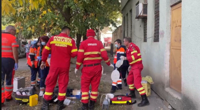 TRAGEDIE în Argeș! O femeie a CĂZUT de la etaj!