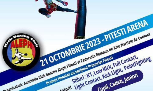 Competiţie de kickboxing la Piteşti Arena