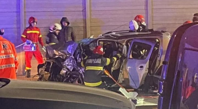 ACUM! Accident MORTAL în Pitești! Mașină făcută ZOB