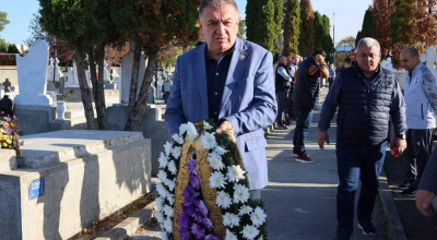 Primarul Cristian Gentea, omagiu pentru regretatul Nicolae Dobrin