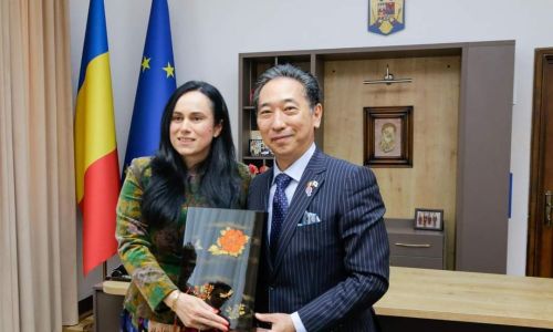 Ministrul Simona Bucura Oprescu, întâlnire cu ambasadorul Japoniei în România