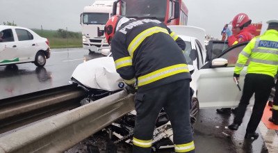 ACUM! Accident MORTAL pe A1! Tânăr MORT pe loc