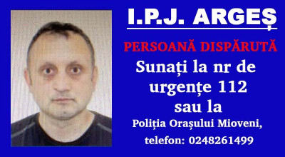 Un bărbat din Argeș a DISPĂRUT! Este căutat de Poliție