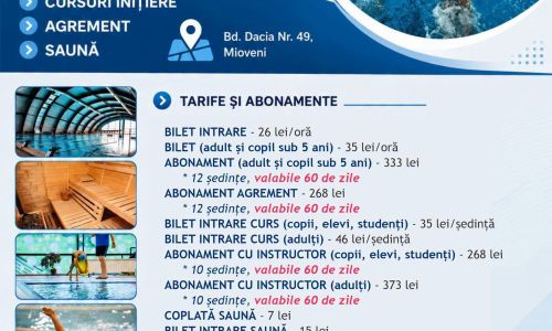 Vești excelente pentru iubitorii de înot din Mioveni