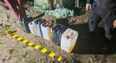 Reţinuţi după ce au furat peste 100 de litri de motorină