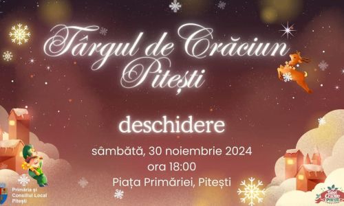 Sâmbătă începe o nouă ediție a Târgului de Crăciun la Pitești