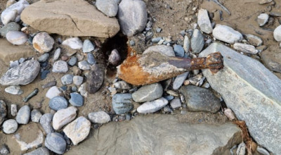 Un proiectil din primul Război Mondial a fost descoperit în Argeş
