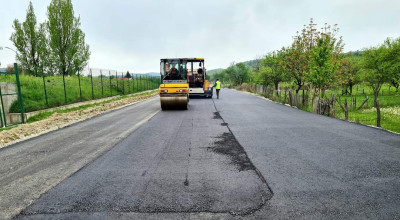 Lucrări de asfaltare în comuna Berevoești