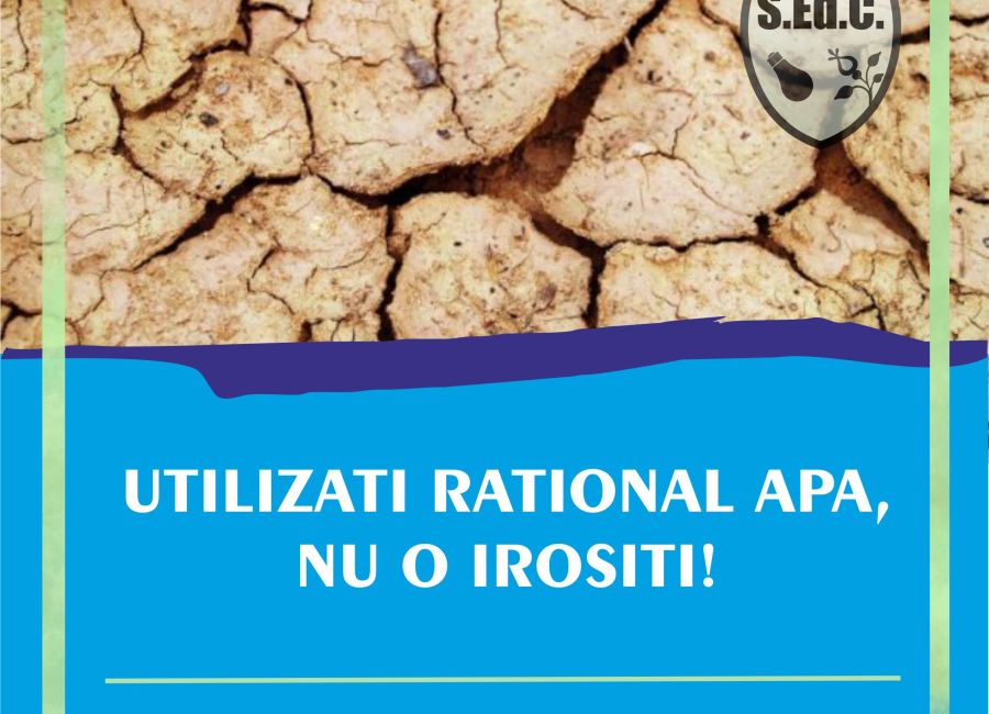 Utilizați rațional apa! Nu o irosiți