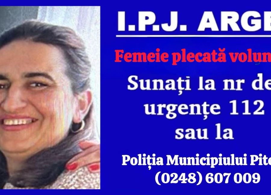 ALERTĂ în Argeș! A plecat de acasă și nu s-a mai întors!