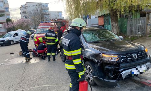 ACUM! Accident cu motociclist la Mioveni